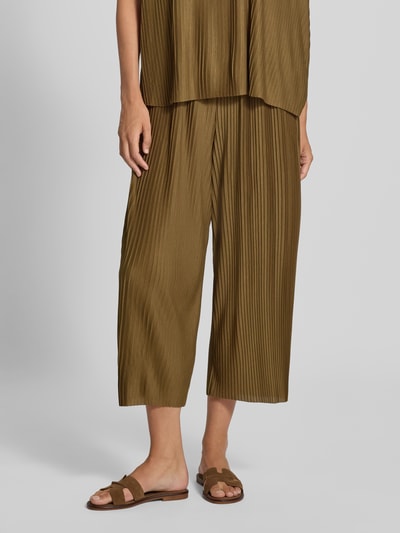 Soyaconcept Stoffhose mit elastischem Bund Khaki 4