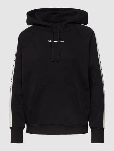 CHAMPION Hoodie mit Label-Print Black 2