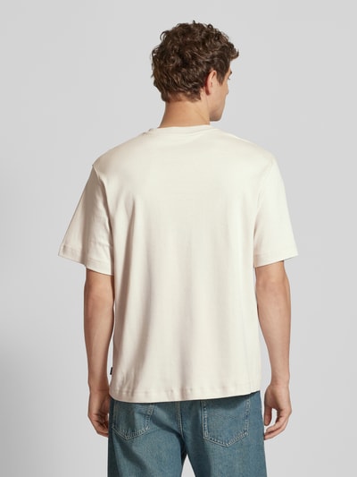 Jack & Jones T-shirt met ronde hals, model 'JJEURBA' Beige - 5