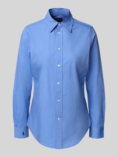 Polo Ralph Lauren Regular fit overhemdblouse met logostitching Blauw - 2