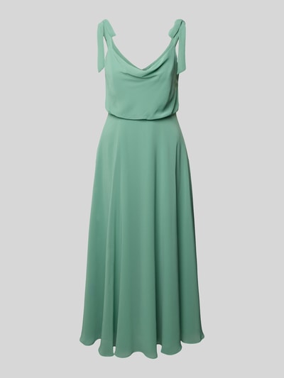 Jake*s Cocktail Cocktailkleid mit Wasserfall-Ausschnitt Gruen 2