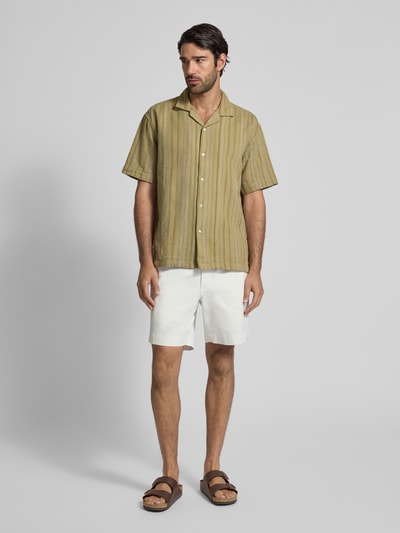 MCNEAL Vrijetijdsoverhemd met reverskraag Rietgroen - 1