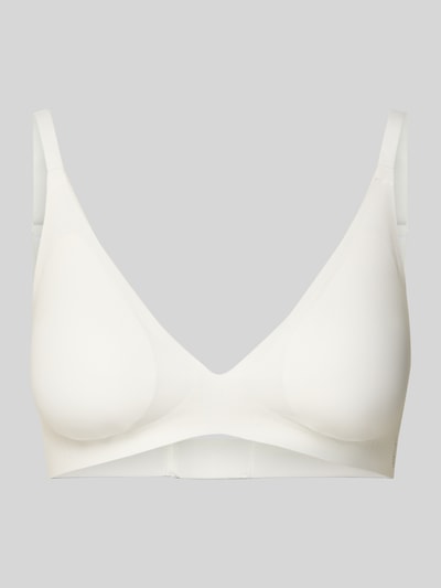 Produktfoto, Slim Fit bh met verlengbare bandjes Model 'Zero' van Sloggi, dames bh van elastische materiaalmix, hakenträger, effen wit