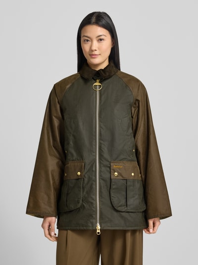 Barbour Relaxed Fit Funktionsjacke aus reiner Baumwolle (gewachst) Oliv 4