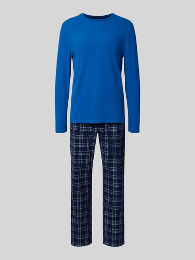 Christian Berg Men Pyjama met elastische band Marineblauw - 1