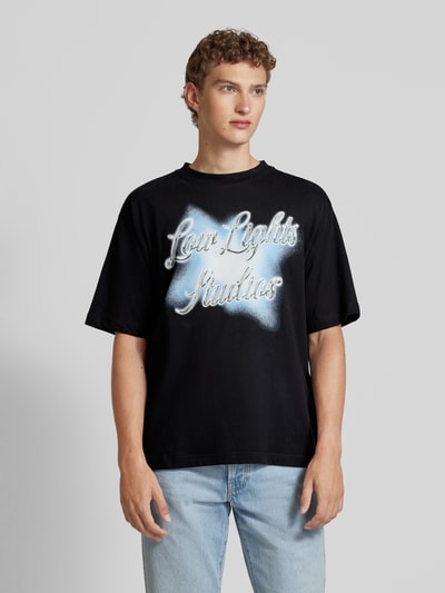 Low Lights Studios Oversized T-Shirt mit Label-Print Modell 'CHROMATIC' Black 4