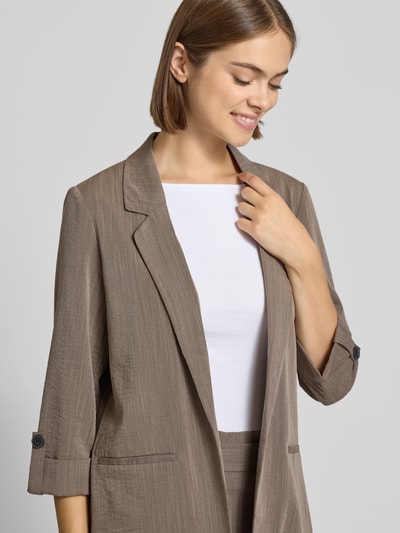Only Regular fit blazer van viscosemix, model 'MARSA' Taupe gemêleerd - 3