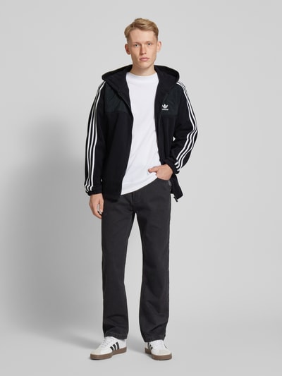 adidas Originals Fleecejacke mit Kapuze Black 1