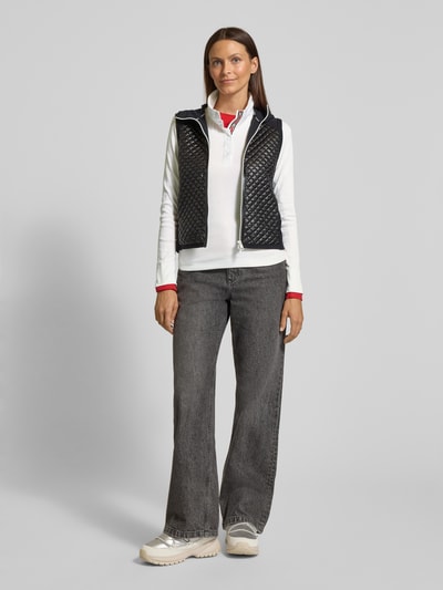 Marc Cain Shirt met lange mouwen en korte drukknoopsluiting Wit - 1