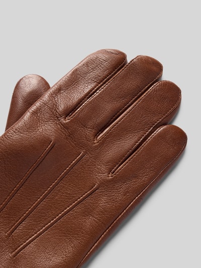 Roeckl Handschoenen van echt leer, model 'Dover' Cognac - 3