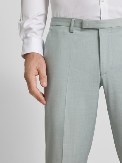 Cinque Spodnie do garnituru o kroju tapered fit w kant model ‘Monopoli’ Jasnozielony 3