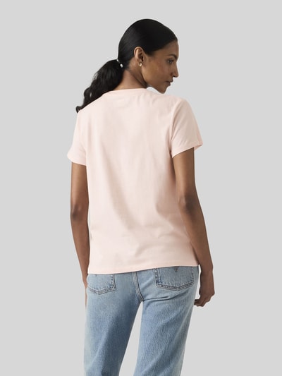 Levi's® Koszulka z nadrukiem logo, krój regular fit Różowy 5