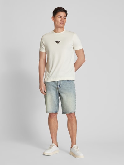 ARMANI EXCHANGE Regular Fit Jeansshorts im 5-Pocket-Design Hellgrau 1