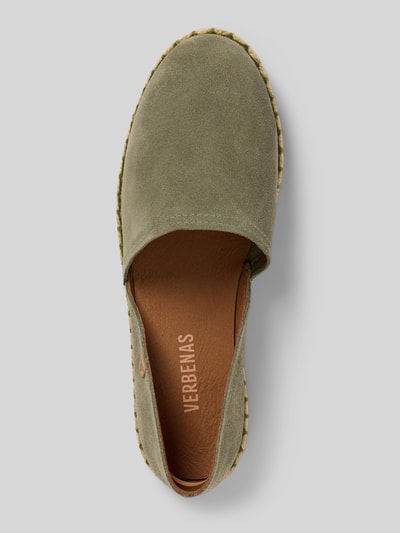 Verbenas Espadrilles aus Leder Modell 'CARMEN SERRAJE' Khaki 3