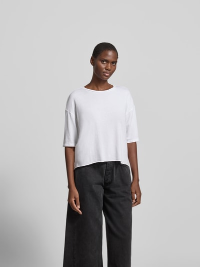 Juvia Relaxed Fit T-Shirt mit Modal-Anteil Weiss 4