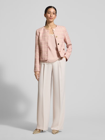 Christian Berg Woman Selection Marynarka w bouclé o kroju regular fit Jasnoróżowy 1