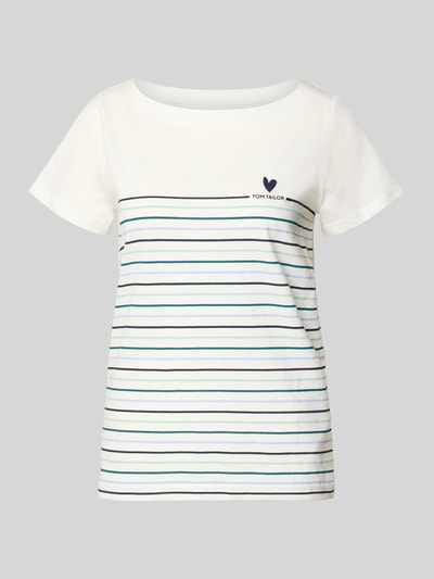 Tom Tailor T-shirt w kroju regular fit z czystej bawełny organicznej Złamany biały 2