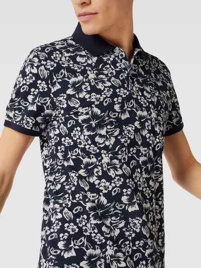 Gant Poloshirt mit Allover-Muster Marine 3