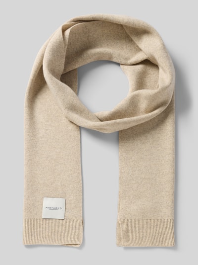 Profuomo Schal mit Label-Detail Beige 1