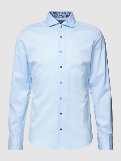 Eterna Slim Fit Premium shirt met haaikraag Bleu - 2