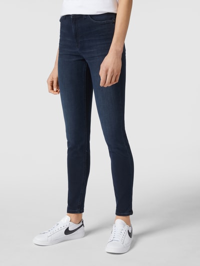 Lee Skinny fit high waist jeans met stretch, model 'Scarlett' Blauw - 4