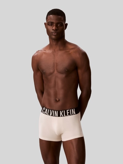 Calvin Klein Underwear Trunks aus Baumwoll-Mix mit Label-Schriftzug im 3er-Pack Sand 4