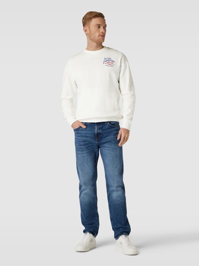 Scotch & Soda Sweatshirt met kangoeroezak Offwhite - 1