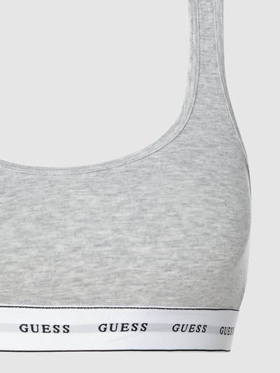 Guess Bustier met logo in band Middengrijs gemêleerd - 3