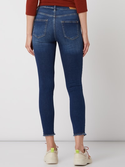 Only Slim fit jeans met stretch, model 'Blush' Donkerblauw - 5