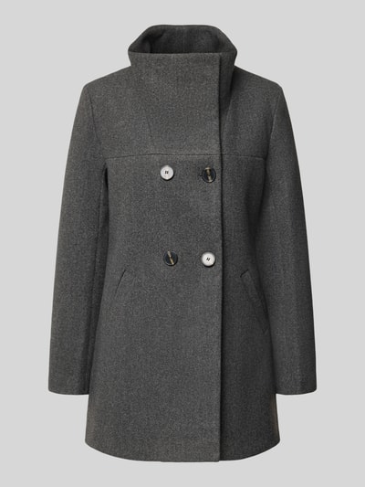 Only Płaszcz o pudełkowym kroju model ‘BLAKE LIFE’ Antracytowy melanż 1