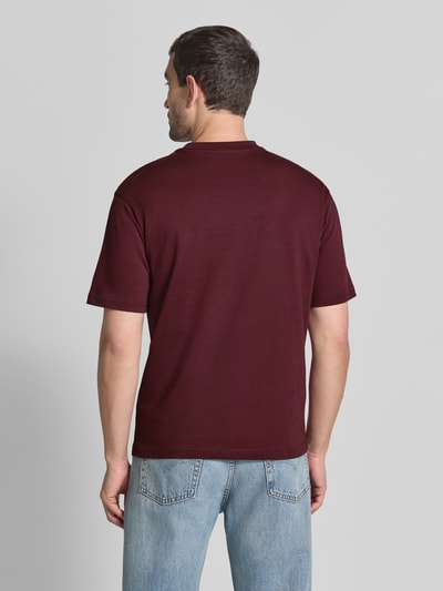 MCNEAL regular fit T-shirt met ronde hals Donkerrood - 5
