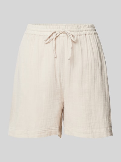 Pieces High Waist Shorts mit elastischem Bund Modell 'STINA' Sand 1