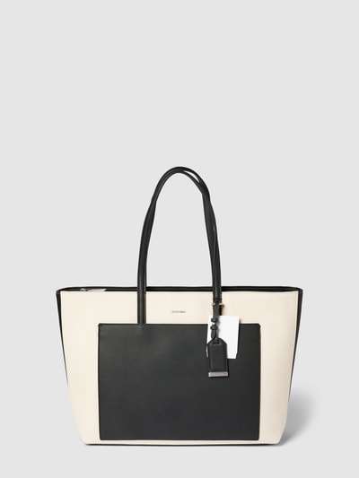 CK Calvin Klein Shopper mit Tragehenkel Ecru 1