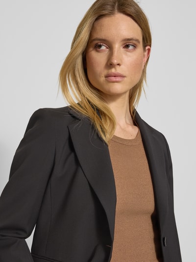 Weekend Max Mara Shaped Fit Longblazer aus reiner Schurwolle Modell 'LAMINE' Black 3