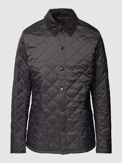 Barbour Gewatteerd jack met platte kraag Grafiet - 2