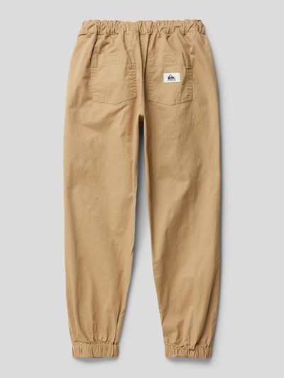 Quiksilver Stoffen broek met elastische boorden Camel - 3