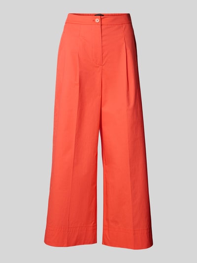 Luisa Cerano Wide leg broek met bandplooien Koraal - 2