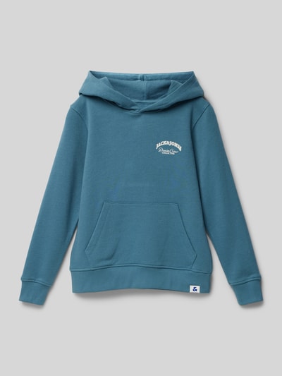 Jack & Jones Hoodie mit Label-Print Rauchblau 1