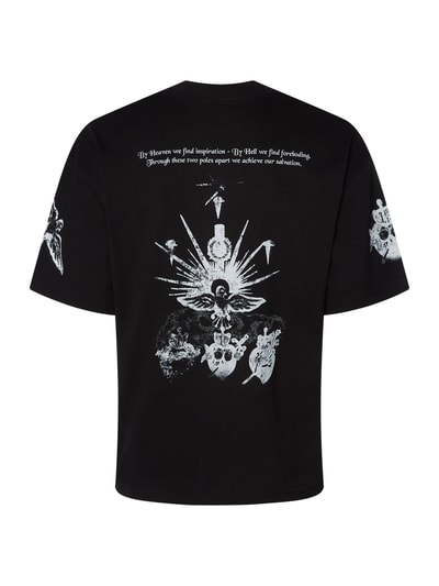 PEQUS T-Shirt aus Baumwolle Modell 'Salvation' Black 3