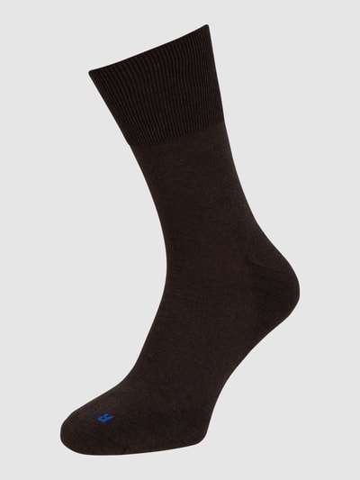 Falke Socken aus Baumwollmischung Modell 'Run' Dunkelbraun 1