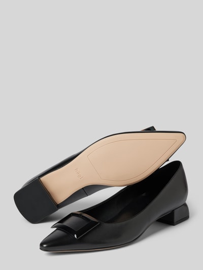 Högl Ballerinas aus Leder mit Applikation Black 4