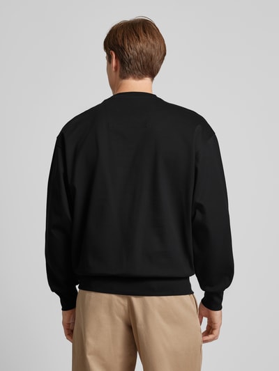 BOSS Sweatshirt mit Label-Detail Modell 'Soleri' Black 5