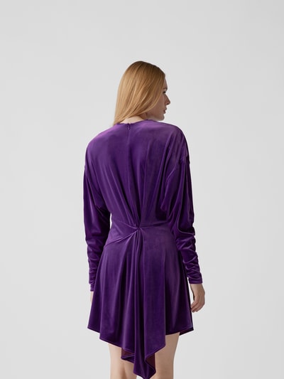 Alexandre Vauthier Minikleid in Samt-Optik Violett 5