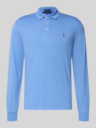 Polo Ralph Lauren Slim fit poloshirt in logostitching Blauw - 2