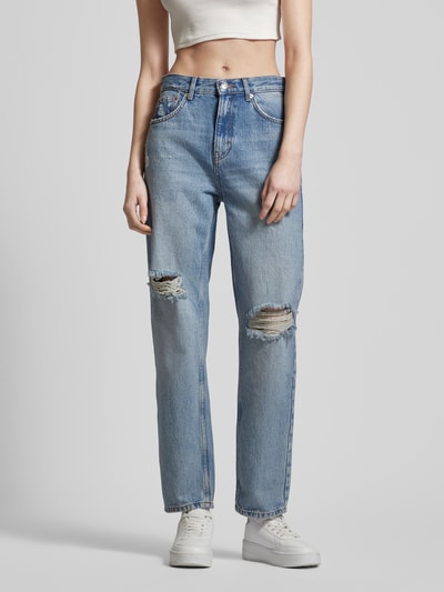 Only Relaxed Fit Jeans im Destroyed-Look Modell 'ROBYN' Jeansblau 4
