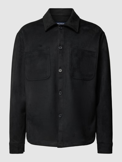 MCNEAL Relaxed Fit Overshirt mit aufgesetzten Brusttaschen Black 2