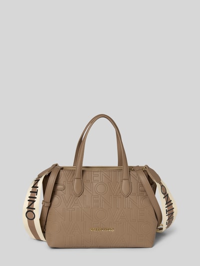 VALENTINO BAGS Handtasche mit Logo-Muster Modell 'PANSY' Taupe 1