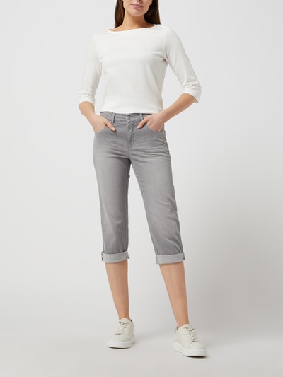 Angels Capri-jeans met stretch, model 'Cici' Lichtgrijs - 1