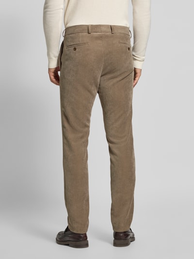 Carl Gross Cordhose mit französischen Eingrifftaschen Hellgrau 5