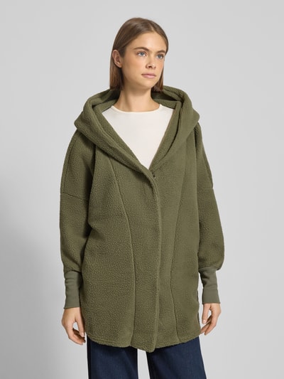 Noisy May Teddy Jacke mit überschnittenen Schultern Modell 'COZY' Khaki 4